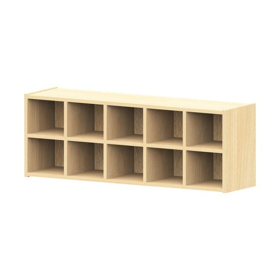Kita-Möbel Windelregal Buche Hell 10 Fächer 125x45x32cm Kindergartenmöbel Schulmöbel Naturholz aus Deutschland