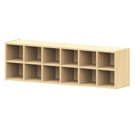 Kita Möbel Windelregal Buche Hell 12 Fächer 150x45x32cm Kindergartenmöbel Schulmöbel Naturholz aus Deutschland