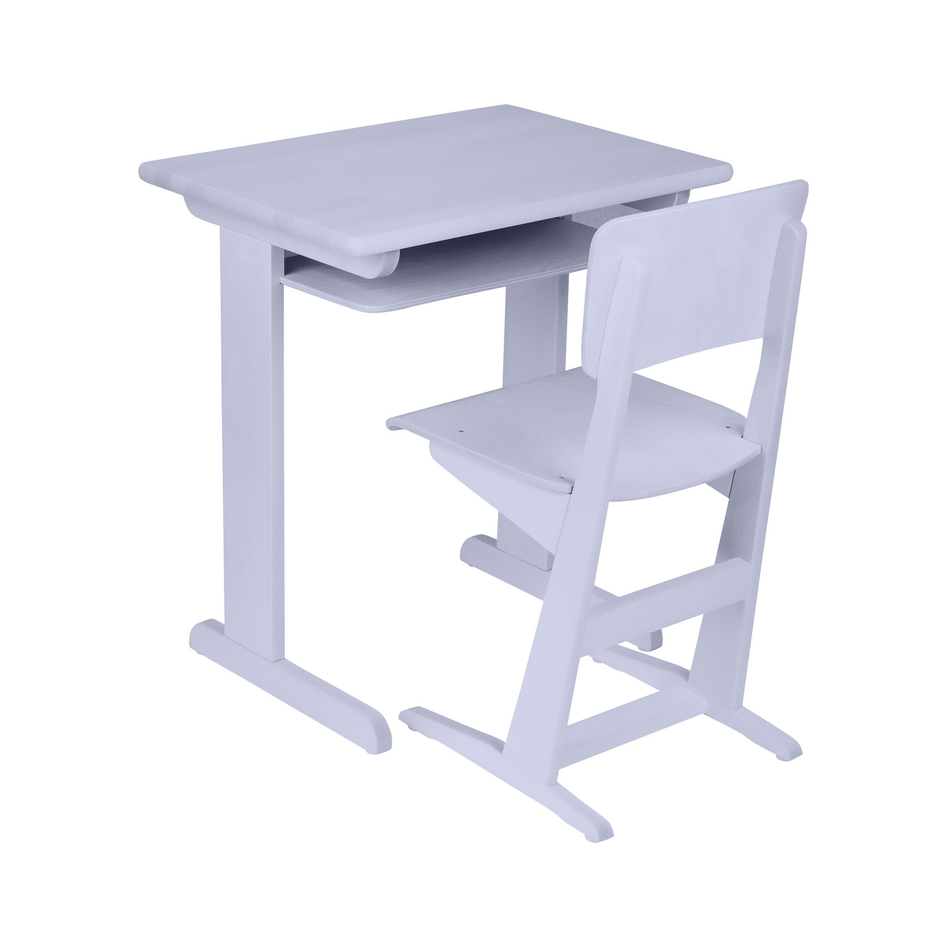 Furnitur-e Schulmoebel Schultische Naturholz Bundle Flieder