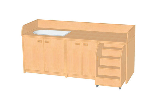 kitamoebel kinderkrippe wickelanlage wickelkommode naturholz